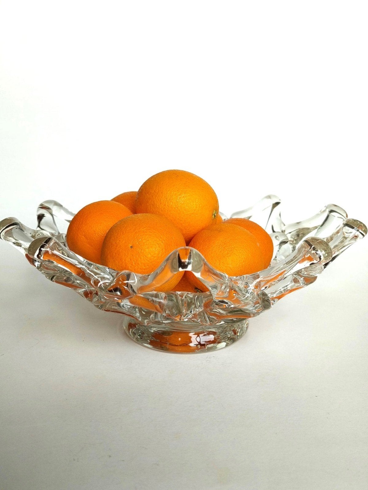 Vintage glazen fruitschaal, Antiek en Kunst, Ophalen