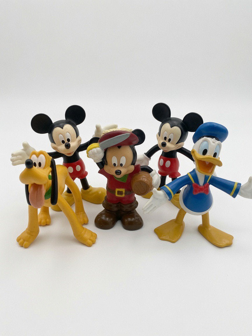 Vintage Disney Figuren Set, Verzamelen, Ophalen of Verzenden, Donald Duck, Gebruikt