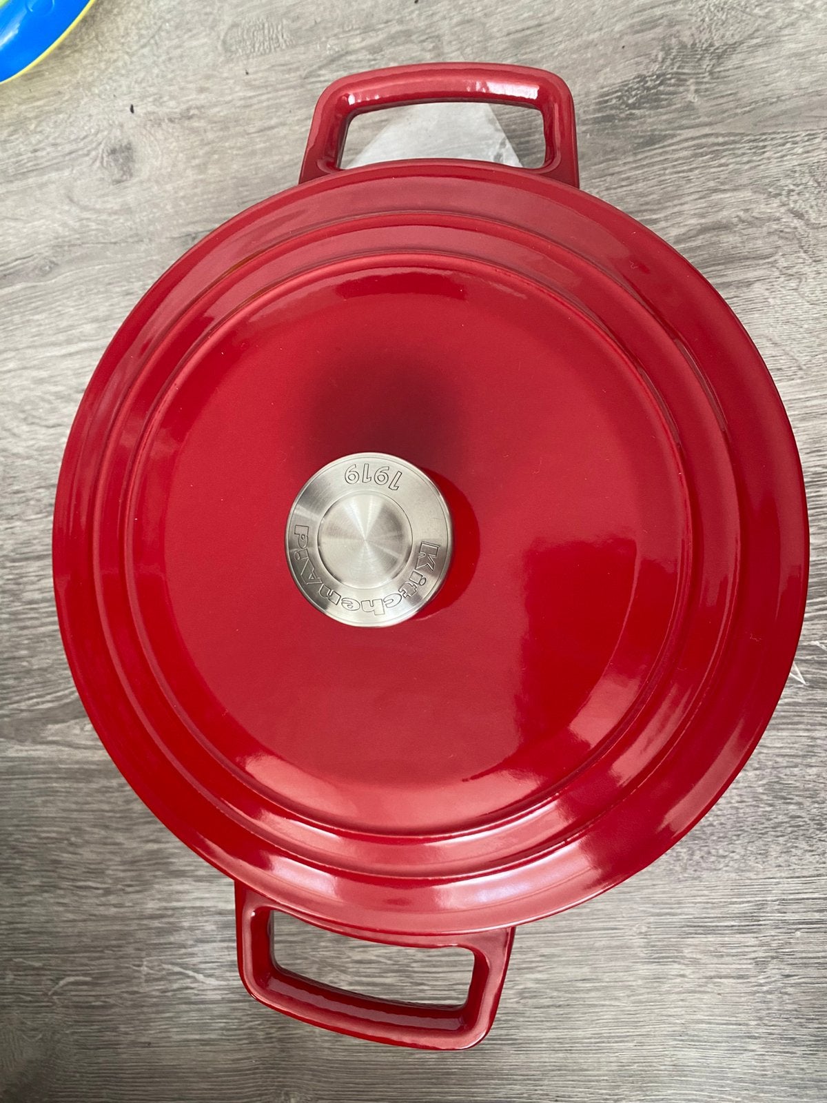 Kitchenaid dutch oven rood, Huis en Inrichting, Keuken | Potten en Pannen, Ophalen, Gietijzer, Nieuw, Kookpan