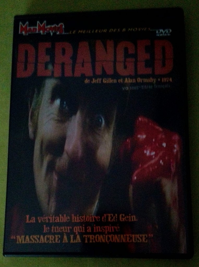 Derangé, CD & DVD, DVD | Horreur, Enlèvement ou Envoi, Gore