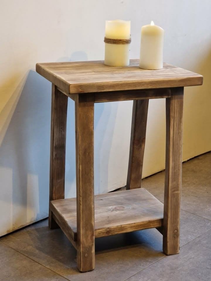 Kruk Oude stijl Nachttafel Handgemaakt, Enlèvement, Neuf