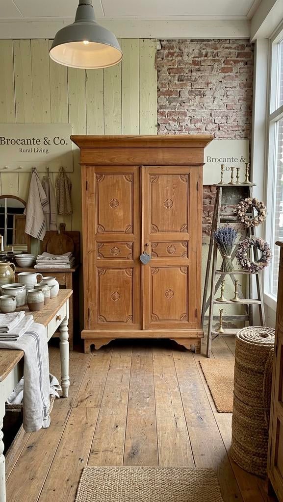 Uniek Teak houten kast broodkast (gratis thuisbezorgd), Huis en Inrichting, Kasten | Ladekasten, Uniek, 200 cm of meer, Nieuw