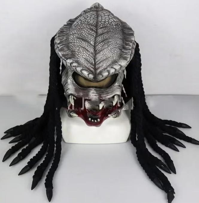 Luxe full face latex horror masker Predator, Verzenden, Nieuw