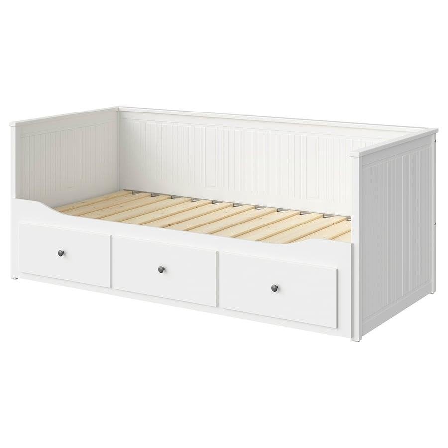 Lit gigogne Hemnes avec 3 tiroirs., Maison & Meubles, Comme neuf, Enlèvement, Deux personnes, 160 cm