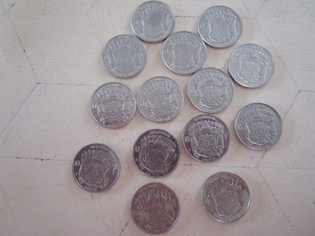 13 stukken van 10bfr, Enlèvement, Monnaie en vrac