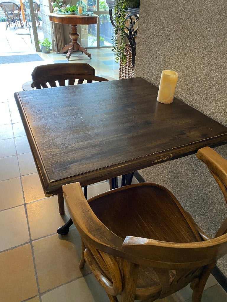 Horecatafels en stoelen, Huis en Inrichting, Tafels | Eettafels, Ophalen, Gebruikt, Overige houtsoorten