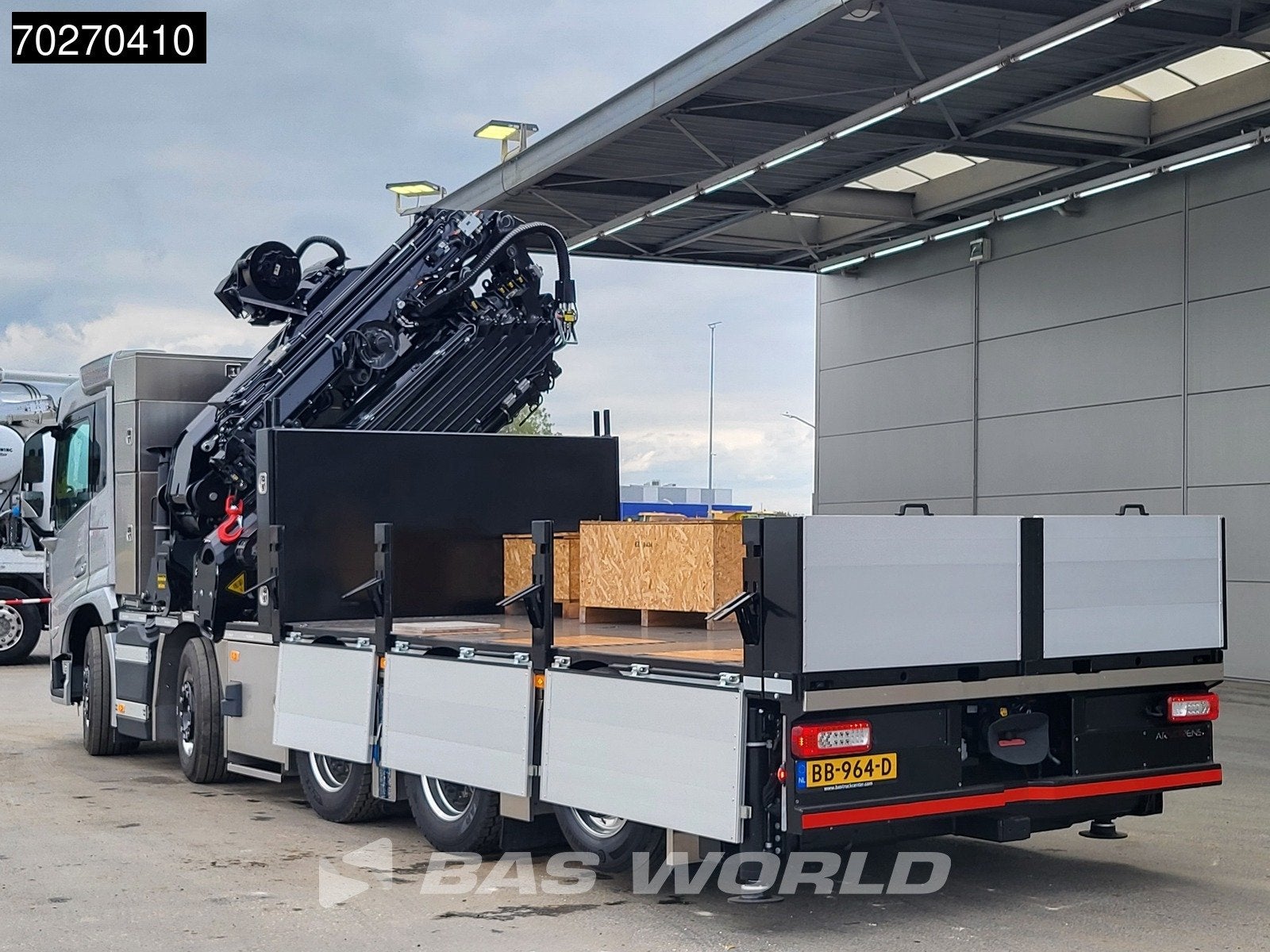 Volvo FM 500 10X4 NEW! Palfinger PK580 TEC + PJ090C JIB 2.5t, Auto's, Automaat, Euro 6, Overige kleuren, Leder