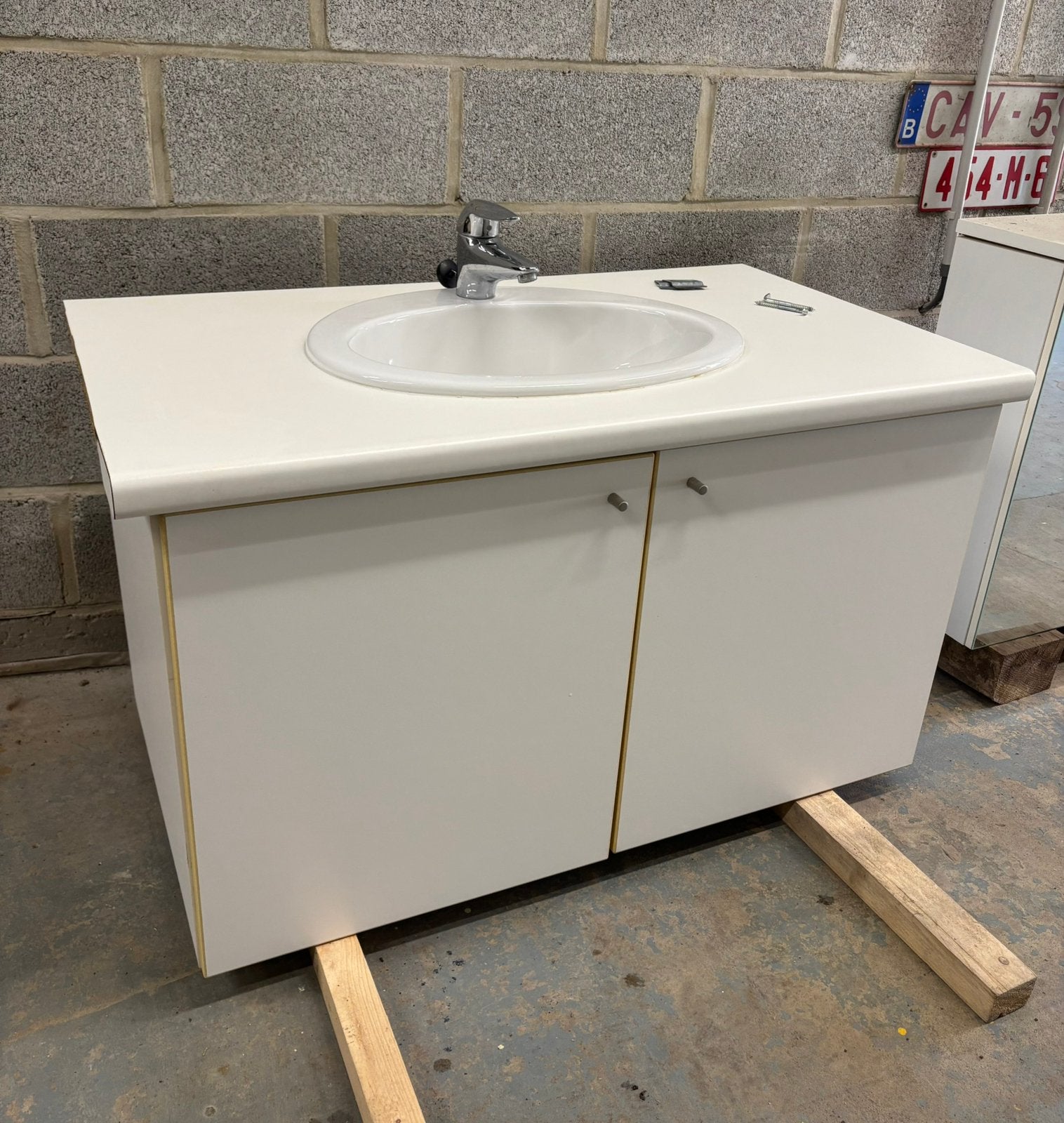 Ensemble meuble de salle de bain complet, Ophalen, Gebruikt, Wastafelkast