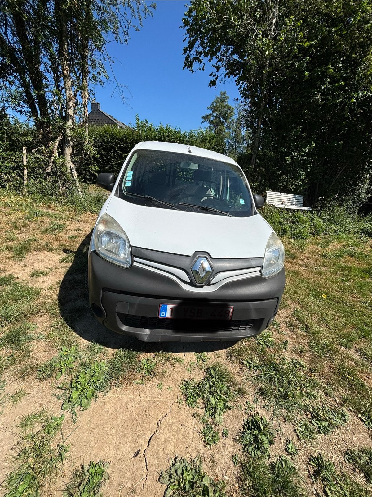 Renault Kangoo 2014,175100 km au compteur, Autos, Renault, Entreprise, Kangoo, Diesel, Euro 5, Boîte manuelle, Blanc, Gris, Enlèvement