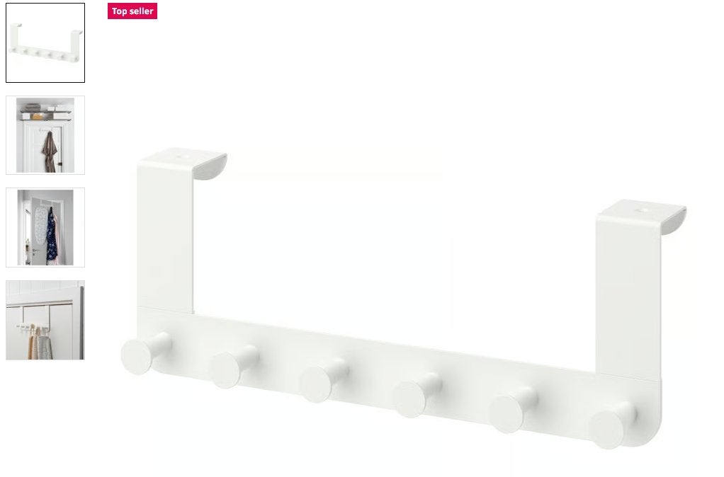 IKEA ENUDDEN Over-the-Door Hanger – White, Enlèvement, Comme neuf, Autres types