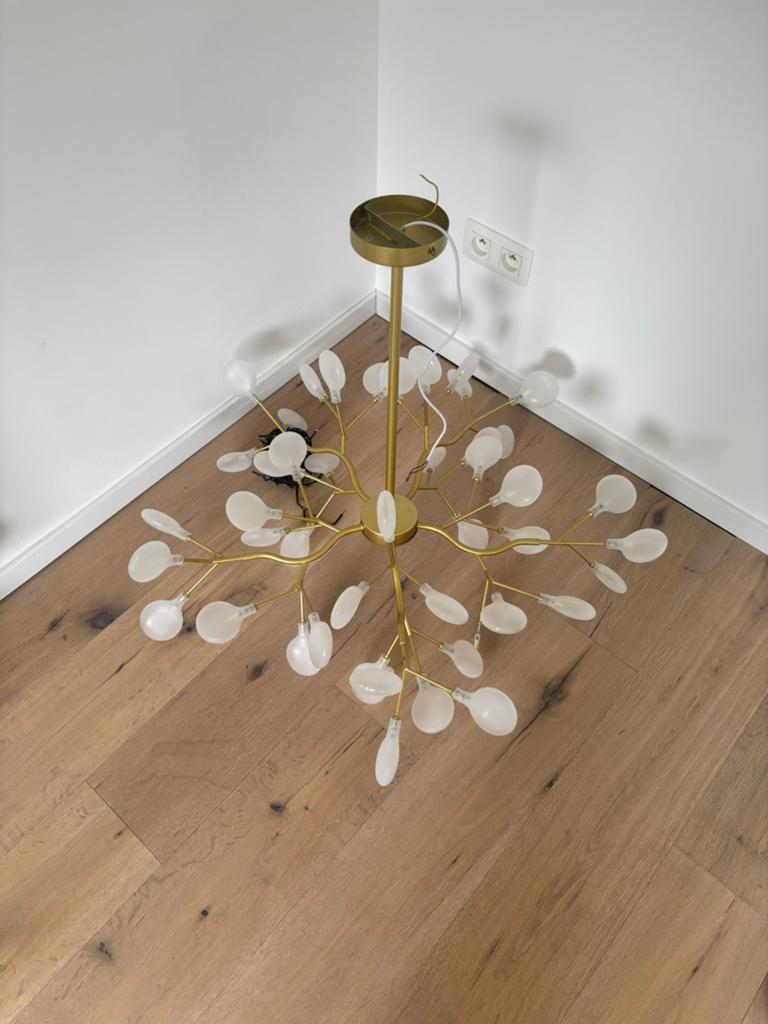 Gouden takkenlamp - Moooi Heracleum replica, Ophalen, Zo goed als nieuw