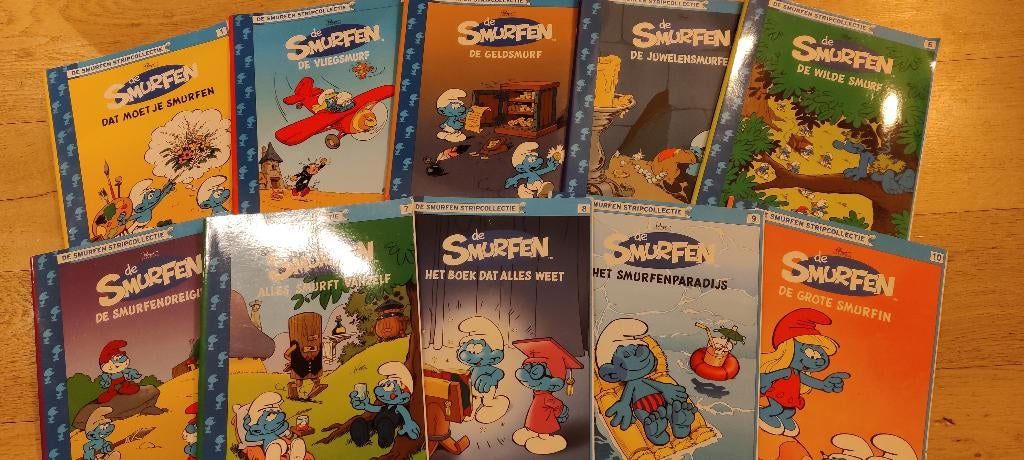 Volledige "De Smurfen Stripcollectie" van HLN, Peyo, Série complète ou Série, Comme neuf, Enlèvement