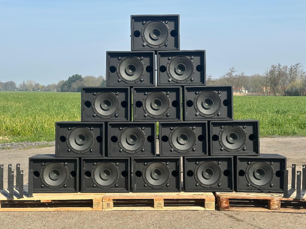 Cinema speakers 12” topkwaliteit, Gebruikt, 120 watt of meer, Center speaker, Ophalen