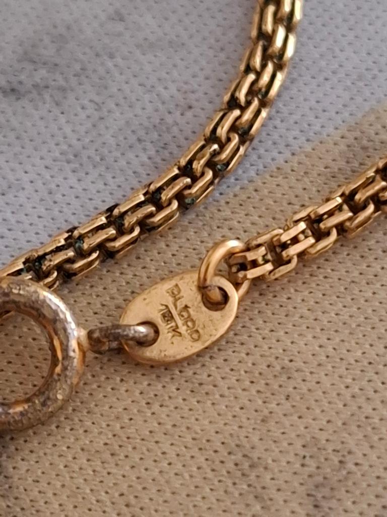 14k ketting niet nieuw, Verzenden, Goud