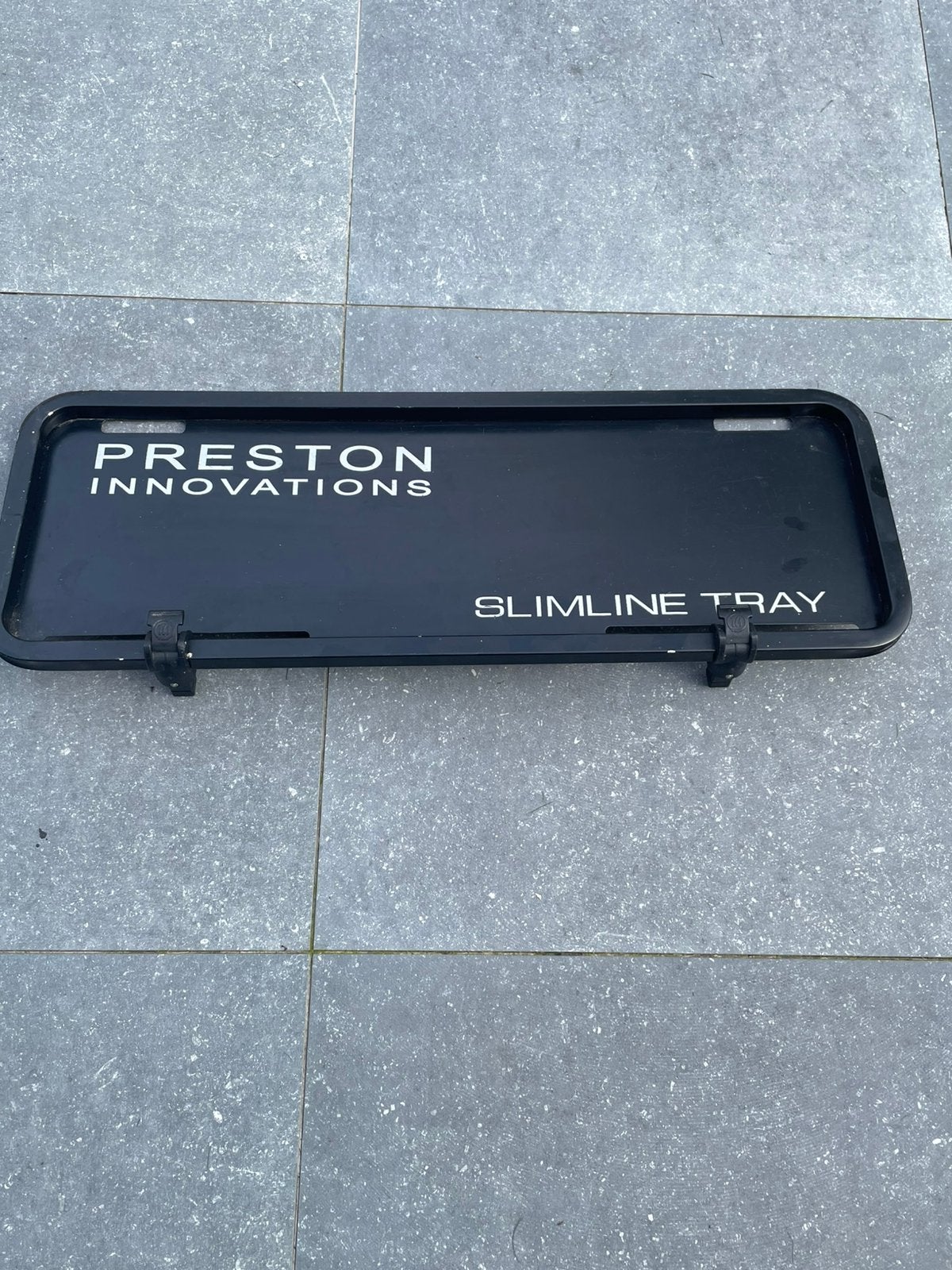 Preston slimline tray zitkist plateau, Ophalen, Gebruikt