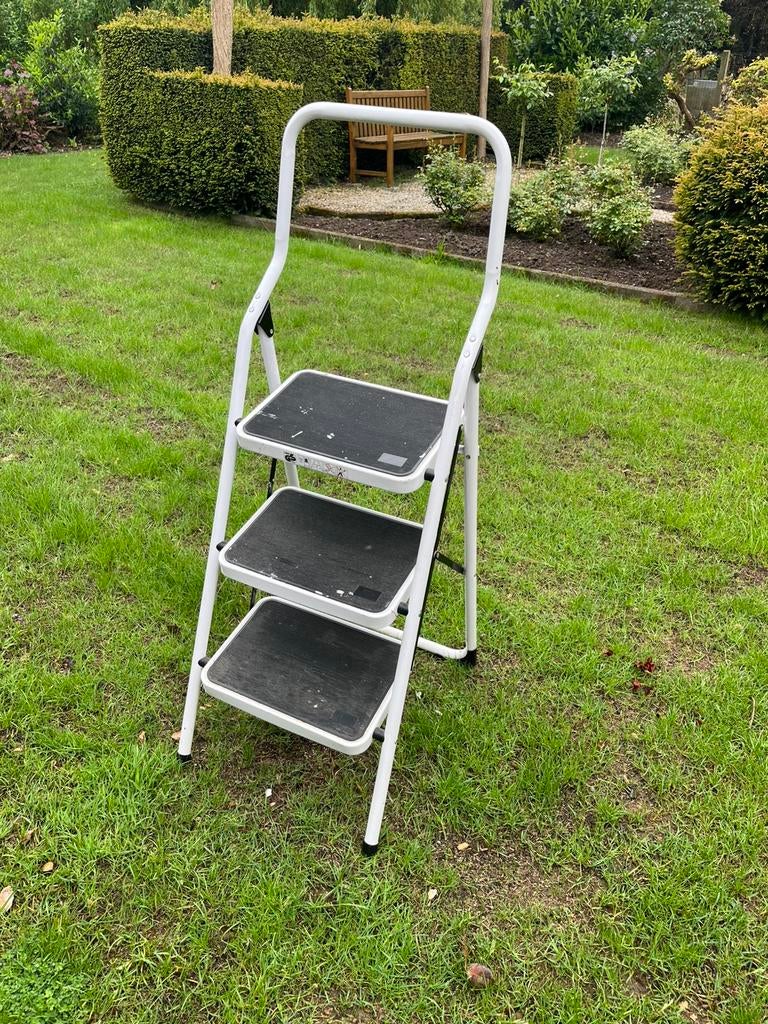 Trapladder 3 treden, Doe-het-zelf en Bouw, Ladders en Trappen, Ophalen, Gebruikt, Ladder