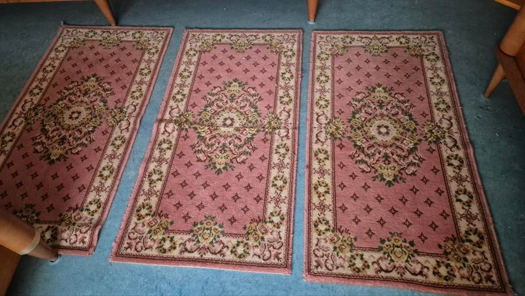 3 roze tapijtjes, Huis en Inrichting, Ophalen