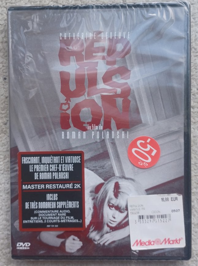 DVD Roman Polanski 'répulsion' + bonus films(angl,franç), Cd's en Dvd's, Dvd's | Horror, Ophalen of Verzenden
