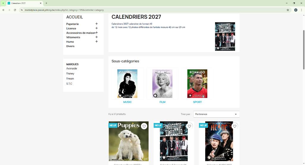 Comment réservé vos calendriers 2027, Divers, Calendriers, Neuf, Calendrier annuel, Envoi