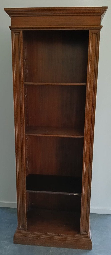 Houten boekenkast met 5 planken, Huis en Inrichting, Ophalen, Met plank(en), Gebruikt, Rustiek