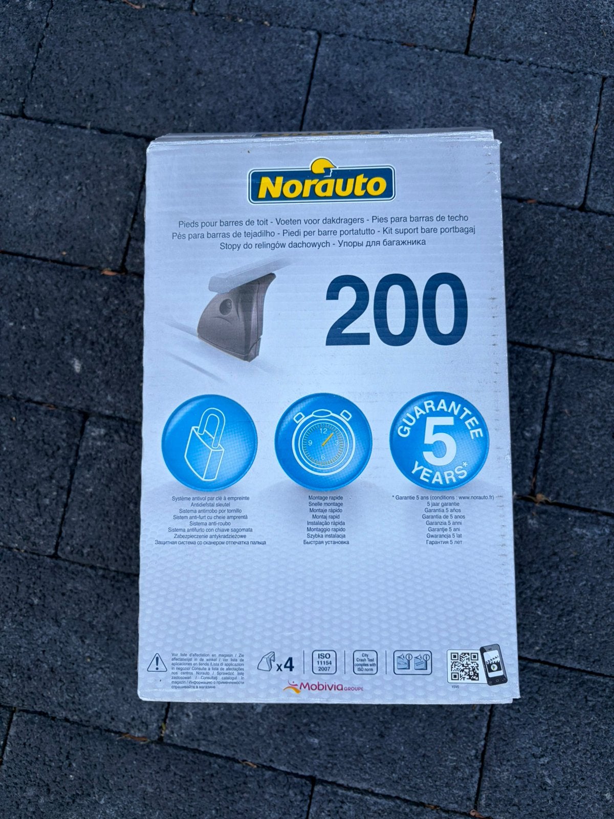 Norauto 200 dakdragers / dakrails, Autos : Pièces & Accessoires, Enlèvement, Utilisé