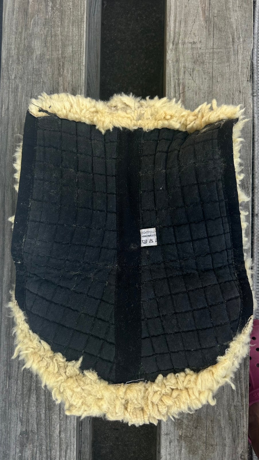 Housse de selle pour poney ou cheval, peau de mouton, Enlèvement ou Envoi, Utilisé
