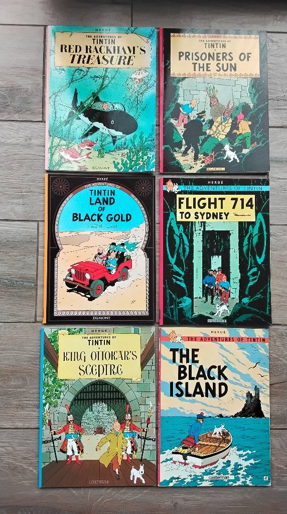Strips Kuifje Engelstalig., Boeken, Ophalen of Verzenden, Zo goed als nieuw, Meerdere stripboeken, Herge