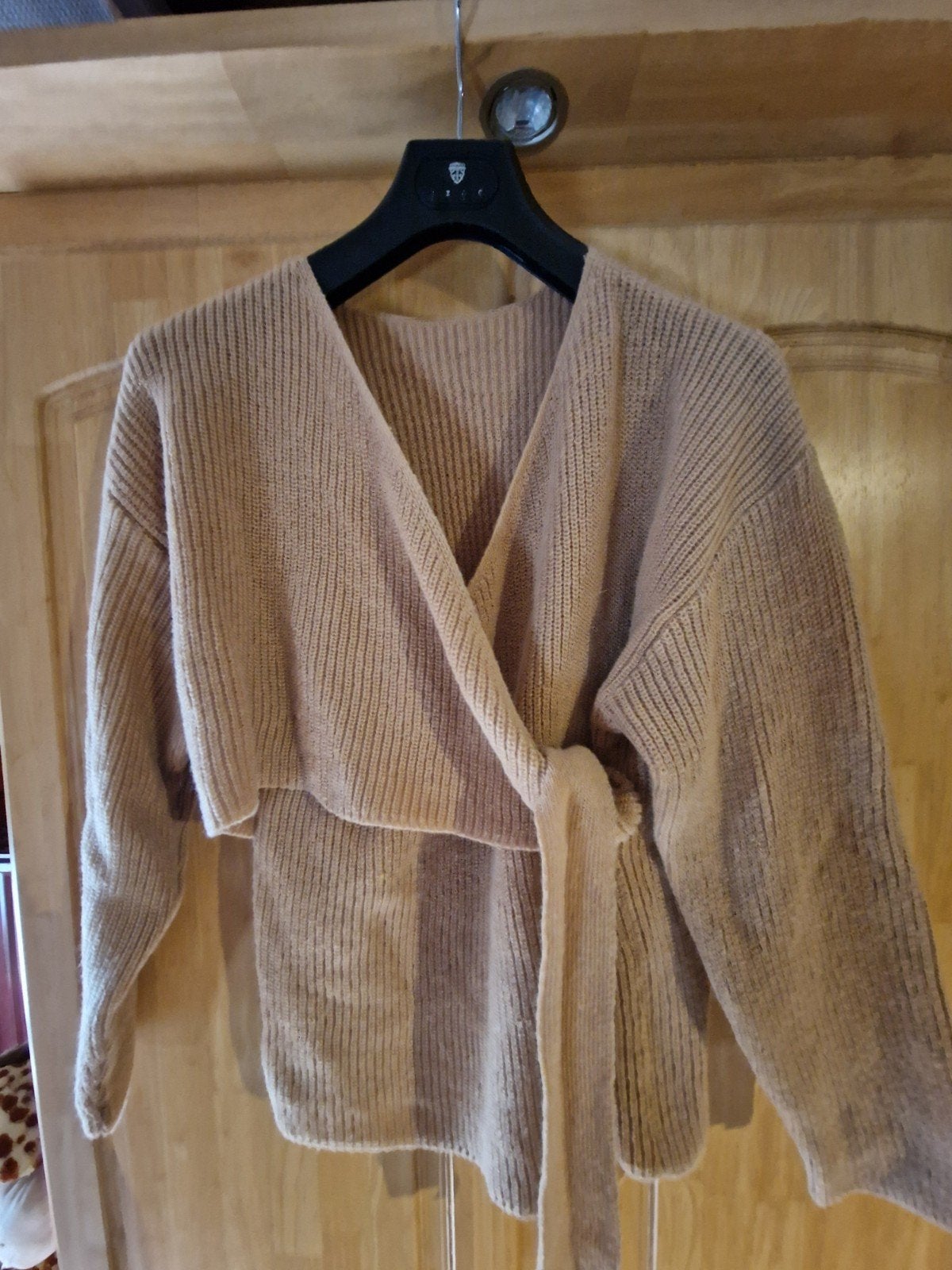 warme zwangerschapstrui. licht bruin. maat XL, Ophalen of Verzenden, Gedragen, Maat 46/48 (XL) of groter