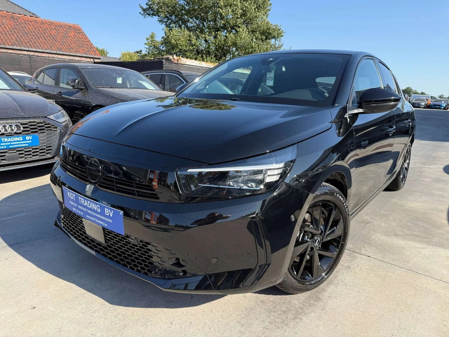 Opel Corsa 1.2i TURBO GS-LINE FULL BLACK SPORTZETELS LEDER C, Autos, Opel, Entreprise, Boîte manuelle, Noir, 5 portes