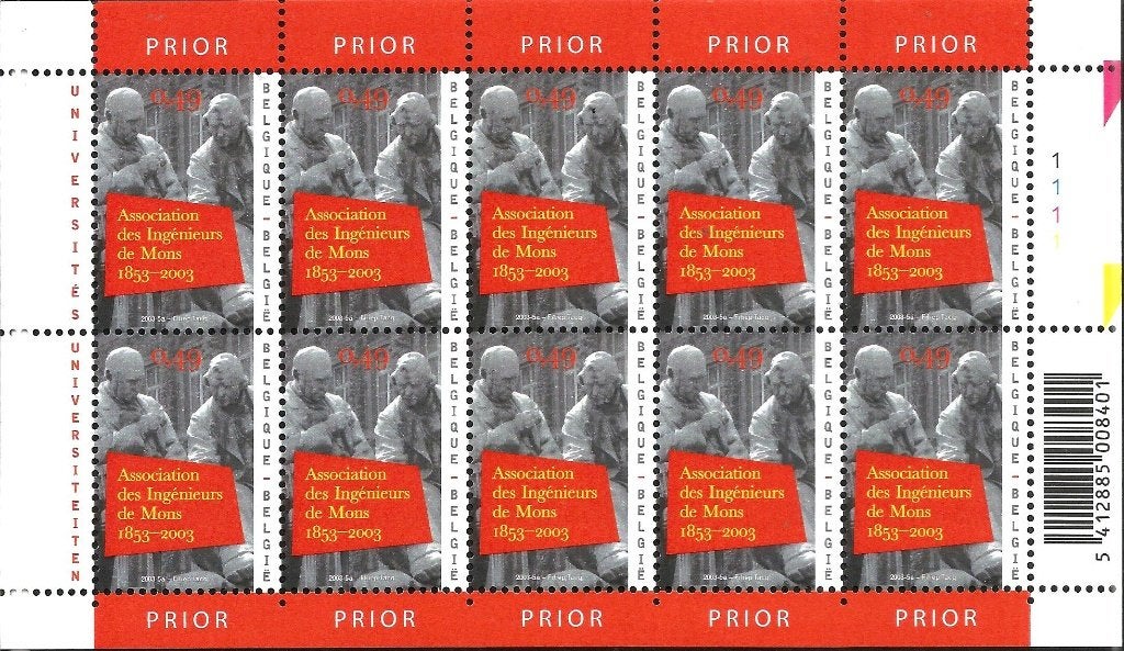 2003 Universiteiten OBP F3160/1**, Orginele gom, Ophalen of Verzenden, Zonder stempel, Postfris