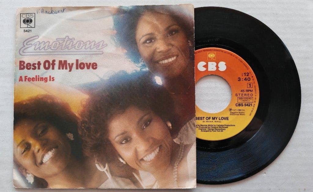 THE EMOTIONS - Best of my love (45t), CD & DVD, Enlèvement ou Envoi, Comme neuf, 7 inch, R&B et Soul
