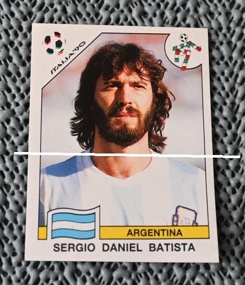 Panini Italia 90 Argentinie Sergio Daniel Batista, Verzenden, Nieuw, Poster, Plaatje of Sticker