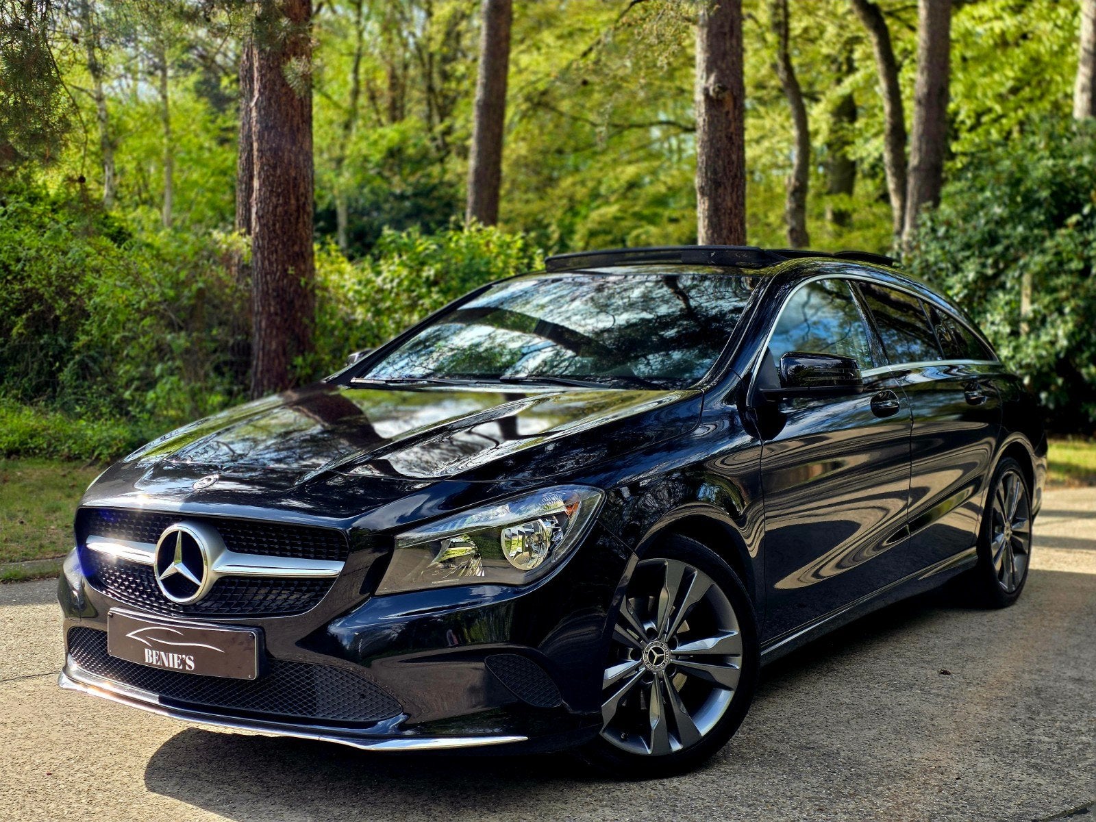 CLA 180 BENZINE - 2019 - 98.337KM - PANO - CAMERA, Auto's, Zwart, Leder, Bedrijf, Break