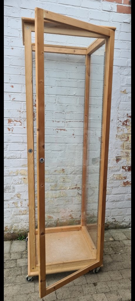 Vitrine, Huis en Inrichting, Kasten | Vitrinekasten, Ophalen, Gebruikt, Bois et verre, 150 tot 200 cm