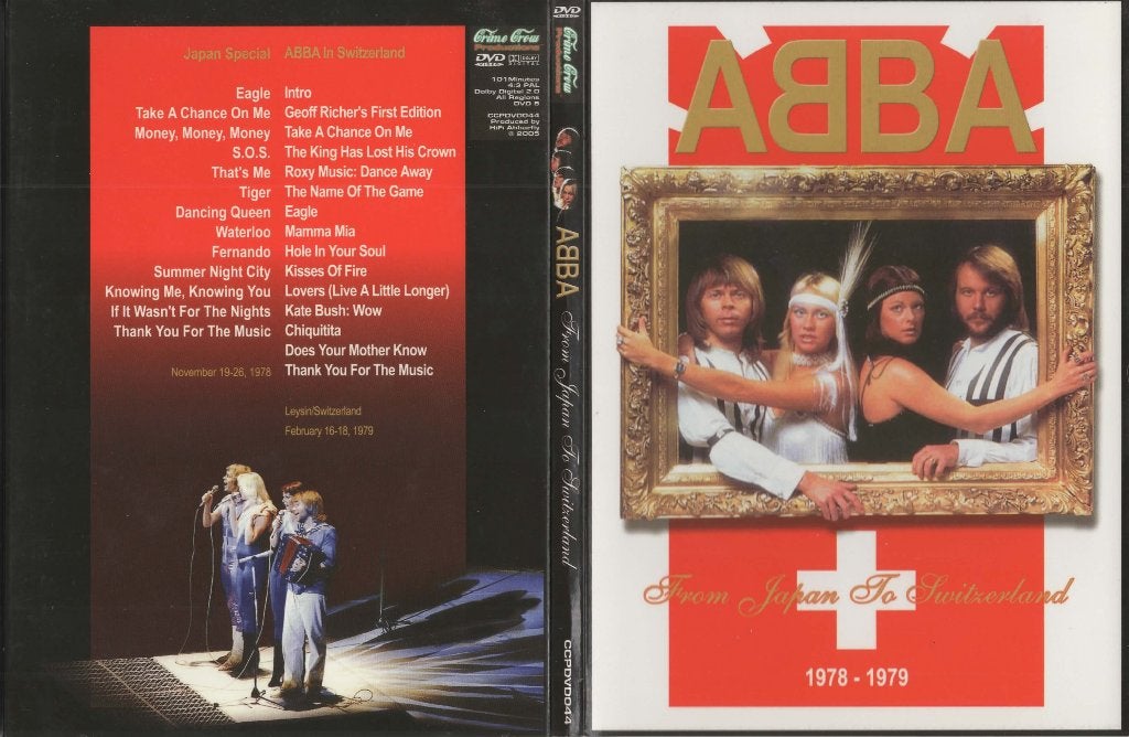 DVD - ABBA - FROM JAPAN TO SWITZERLAND, Cd's en Dvd's, Dvd's | Muziek en Concerten, Verzenden, Alle leeftijden, Eerste persing