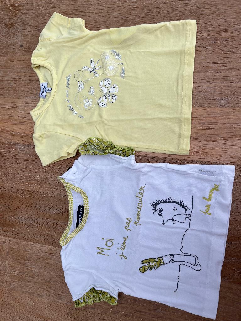 T-shirts BB 6 mois, Enfants & Bébés, Vêtements de bébé | Taille 62, Comme neuf, Fille, Autres types, Enlèvement ou Envoi