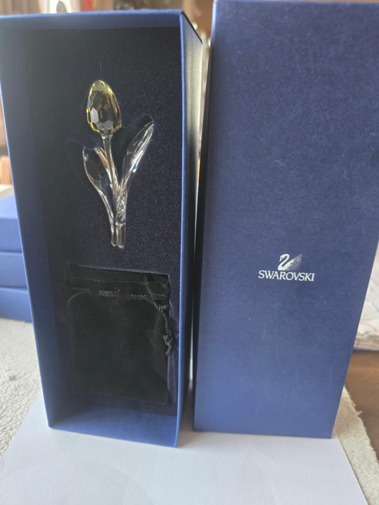 Swarovski gele tulp met zakje, Verzamelen, Ophalen