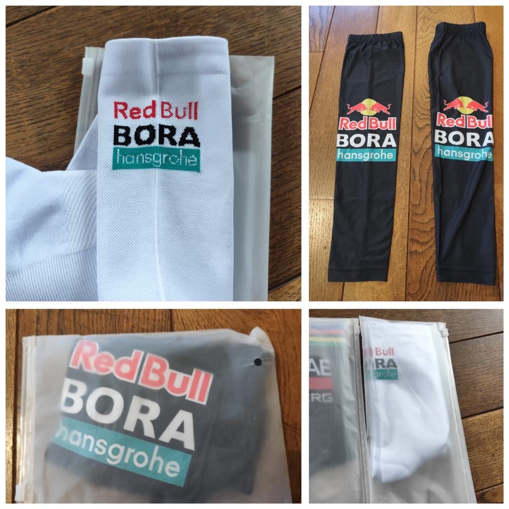 Red Bull Bora Hansgrohe pack.sokken+lichtgewicht manchetten, Ophalen of Verzenden