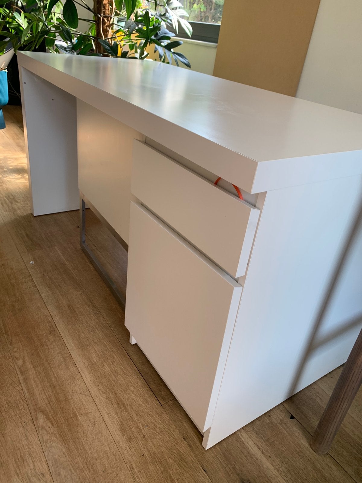 IKEA MALM bureau wit, Huis en Inrichting, Ophalen, Opbergruimte, Gebruikt, Scandinavisch