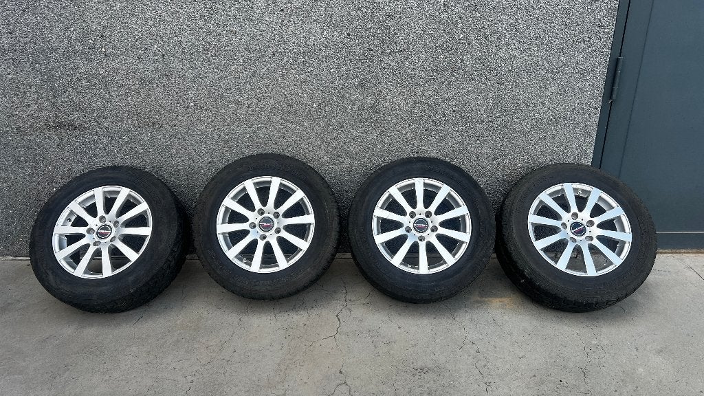 Borbet C2C Silver 7.5Jx17 5x130 velgenset, Auto-onderdelen, Ophalen, 17 inch, All Season, Velg(en)