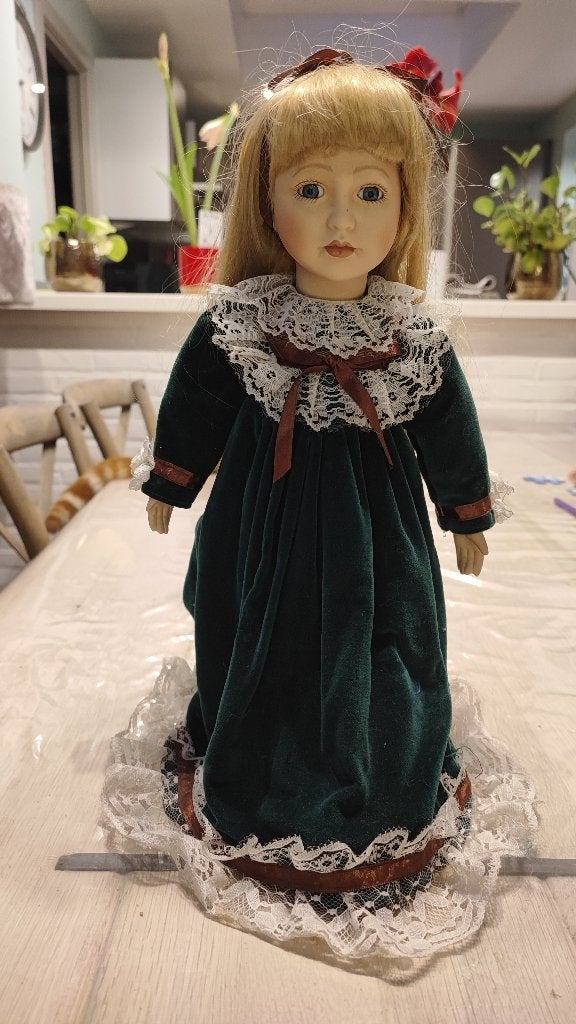 Poupée décorative en porcelaine, Enlèvement ou Envoi, Comme neuf, Poupée