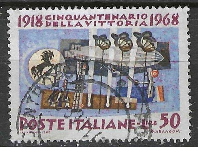 Italie 1968 - Yvert 1025 - La Victoire - 50 l. (ST), Envoi, Affranchi