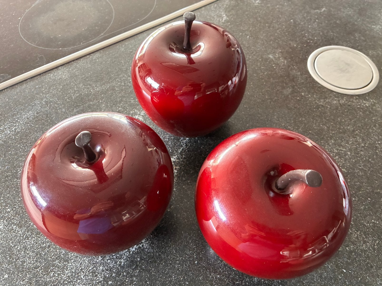 decoratieve, hoogglans rode appels van 17 cm hoog, Huis en Inrichting, Ophalen, Zo goed als nieuw