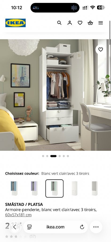 Armoire enfant *2, Enfants & Bébés, Enlèvement, Utilisé, Armoire