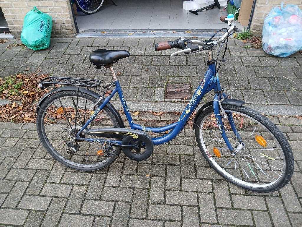 Meisjesfiets 26 inch, Gebruikt, Velgrem, Versnellingen, Ophalen
