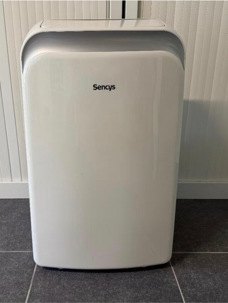 Z.G.A.N. Krachtige Sencys Airco MPPD-12 met Eurom Raamafvoer, Electroménager, Climatiseurs, 60 à 100 m³, Refroidissement et Déshumidification