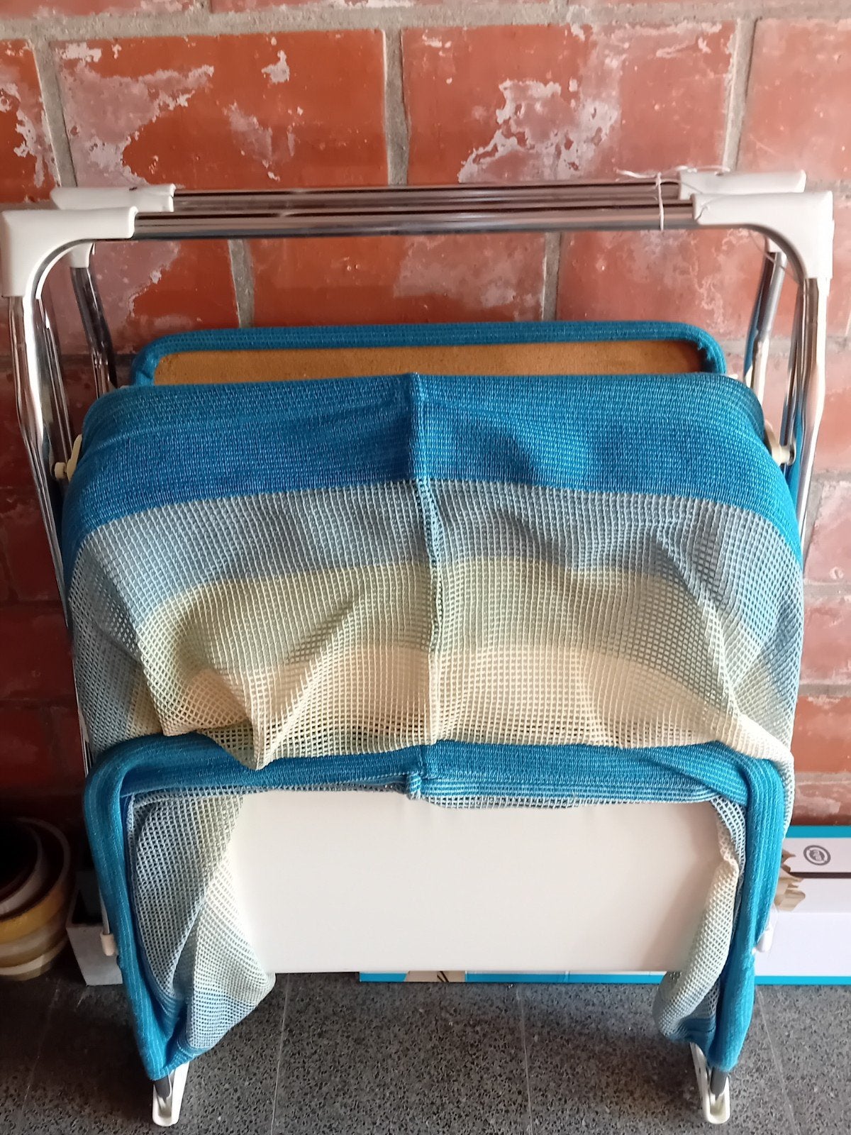 Plooibedje of logeerbed, in gebruikte propere staat., Ophalen, Zo goed als nieuw, Matras, Minder dan 70 cm