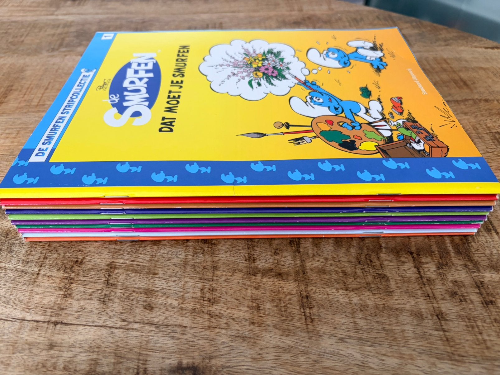 Complete 10-delige stripreeks De Smurfen uitg HLN 2011, Boeken, Ophalen of Verzenden, Zo goed als nieuw