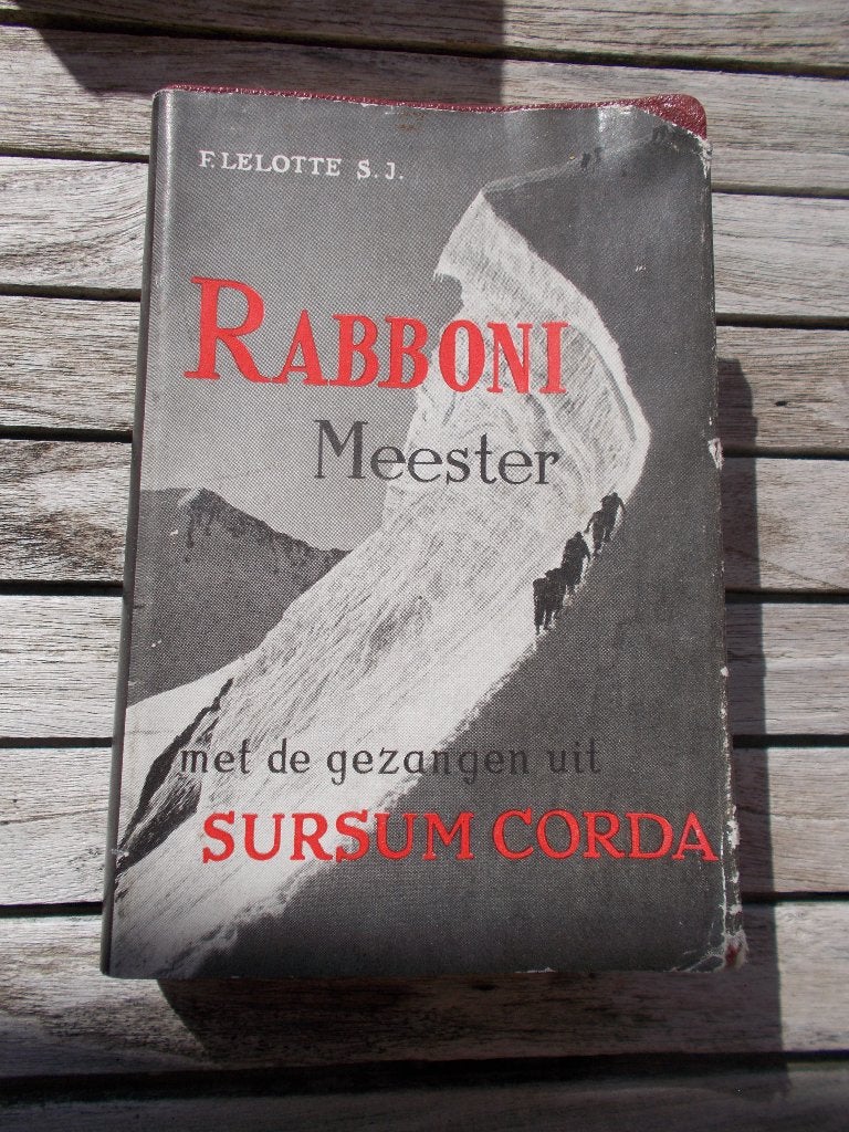Rabboni Meester Lelotte, F. met de gezangen Sursum 1958, Ophalen of Verzenden, Gelezen