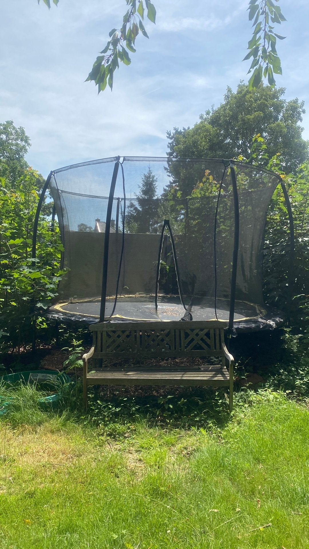 SALTA trampoline te koop -305cm - intact veiligheidsnet, Ophalen, Gebruikt